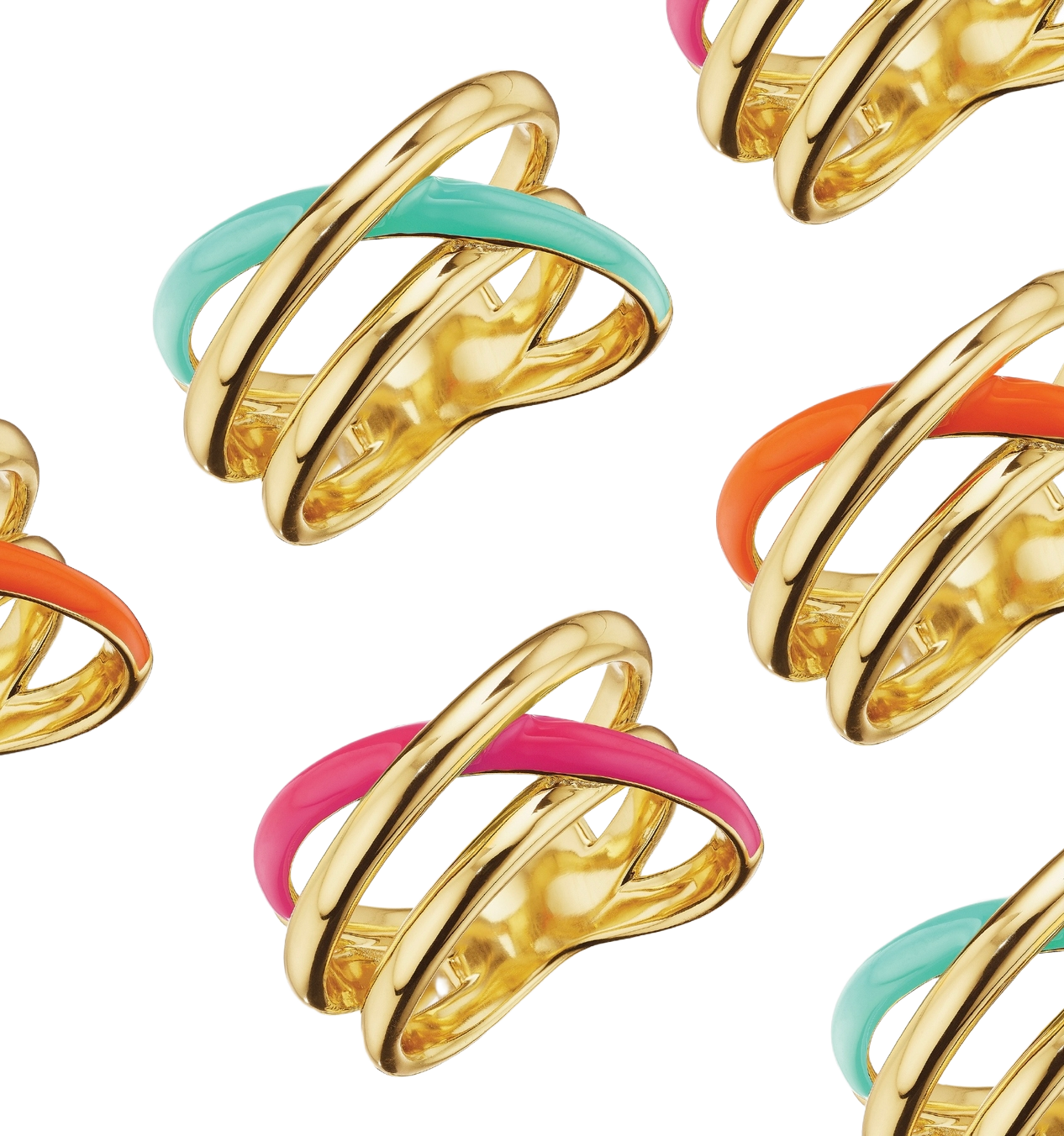 Enamel stack rings
